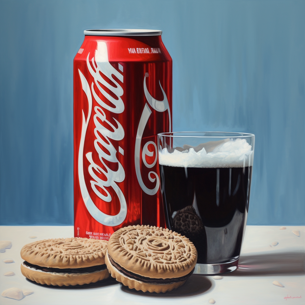 Coca Cola Can with Oreo