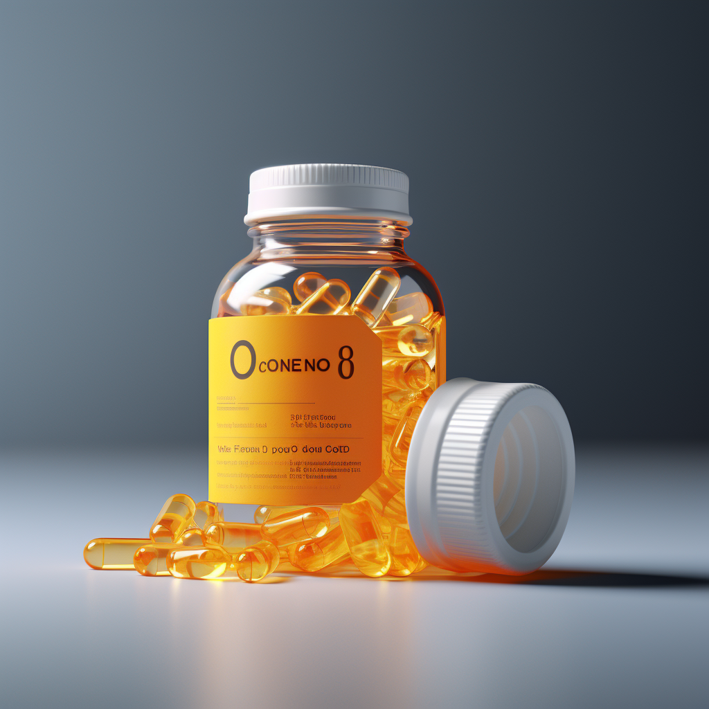 Coenzyme Q10 3D Render