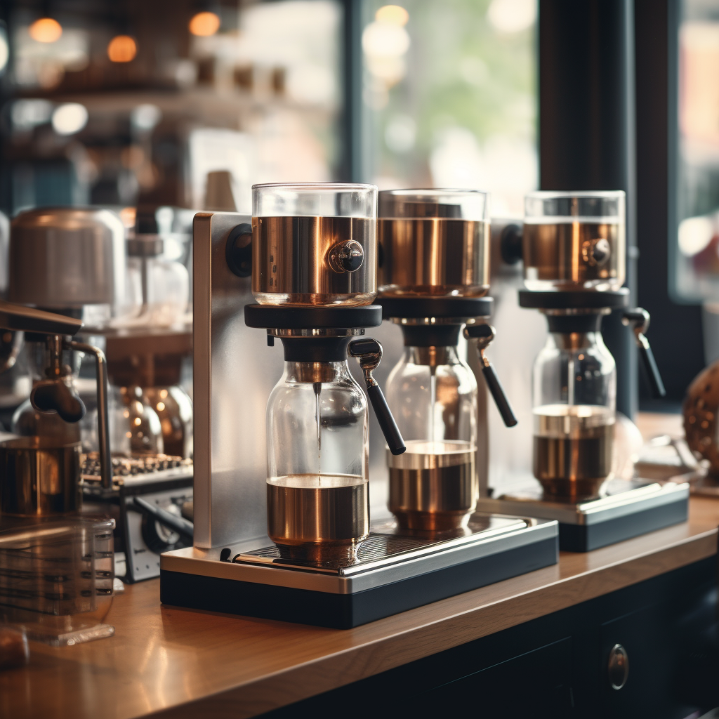 Coffee Making Machine Close Up