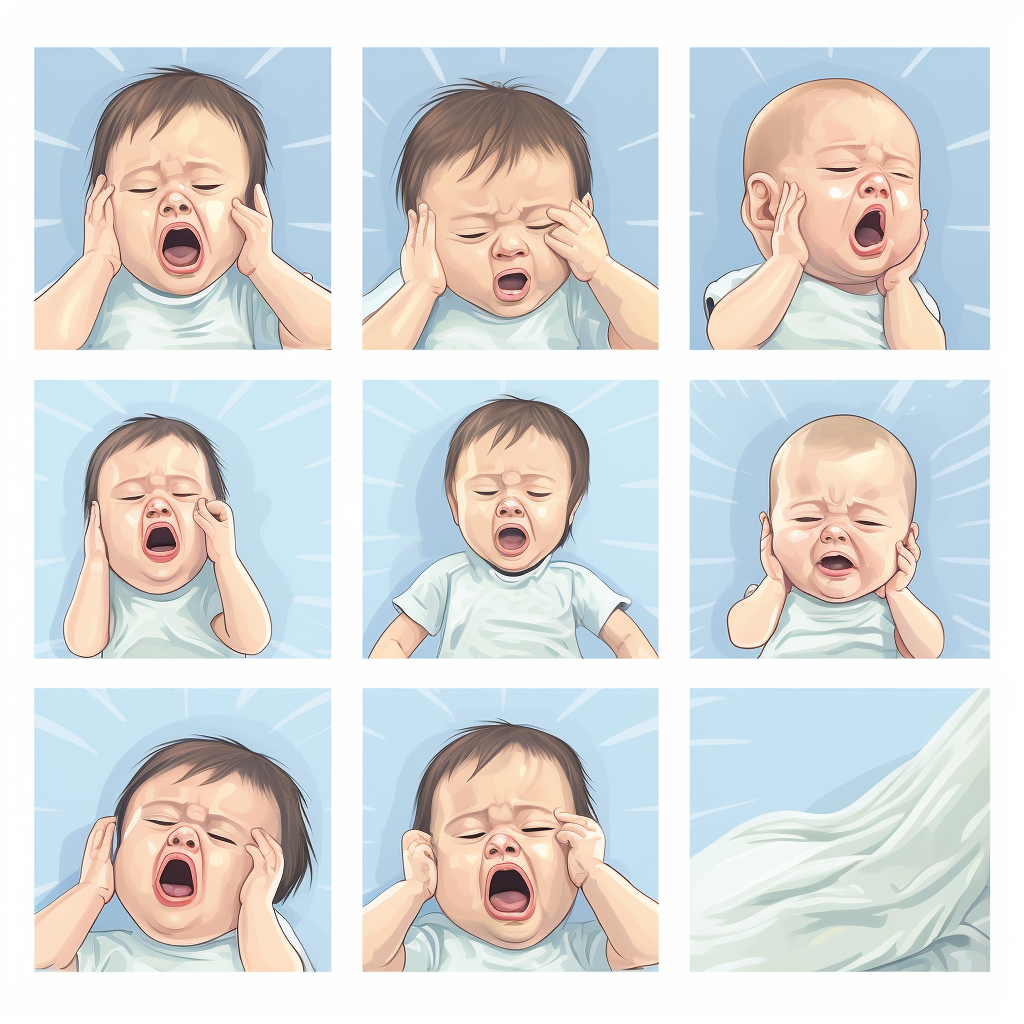 Baby suffering from colic