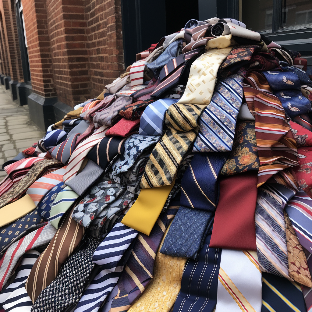 Stylish college ties on display