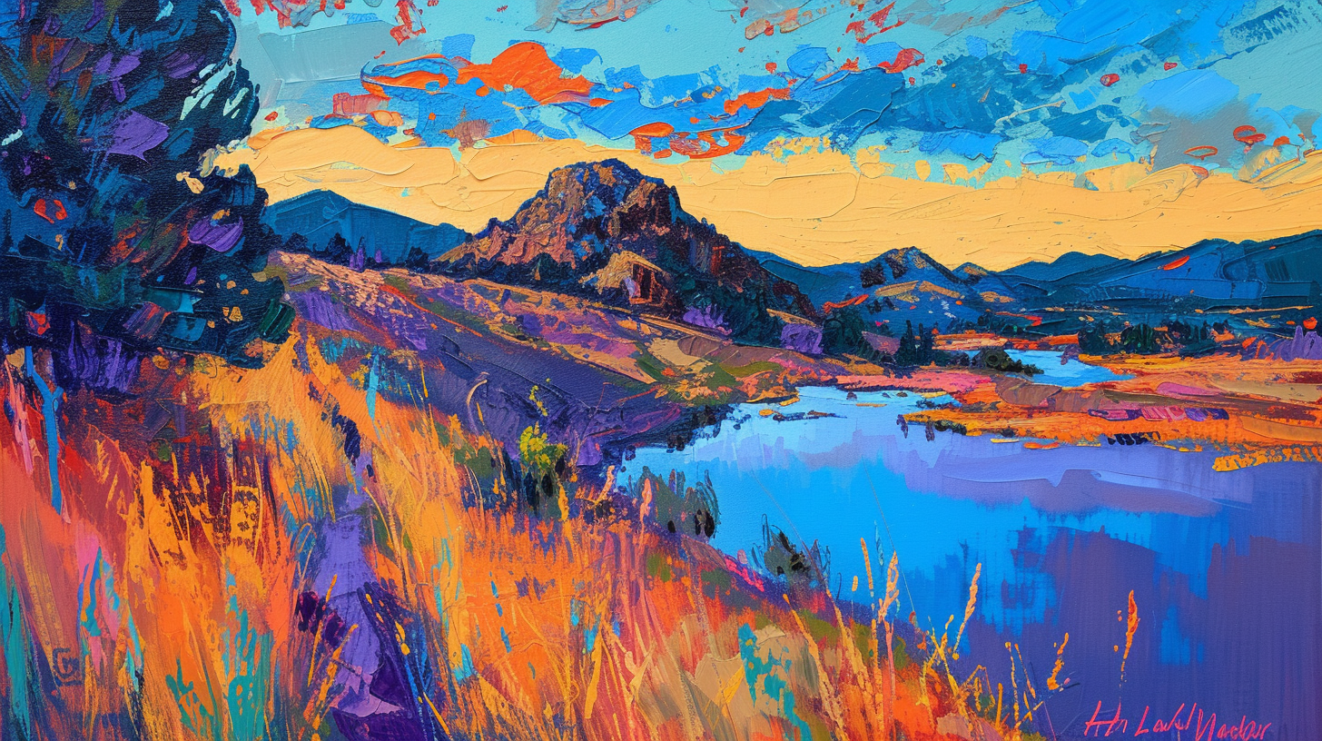 Colorado Landscape with Horsetooth Rock