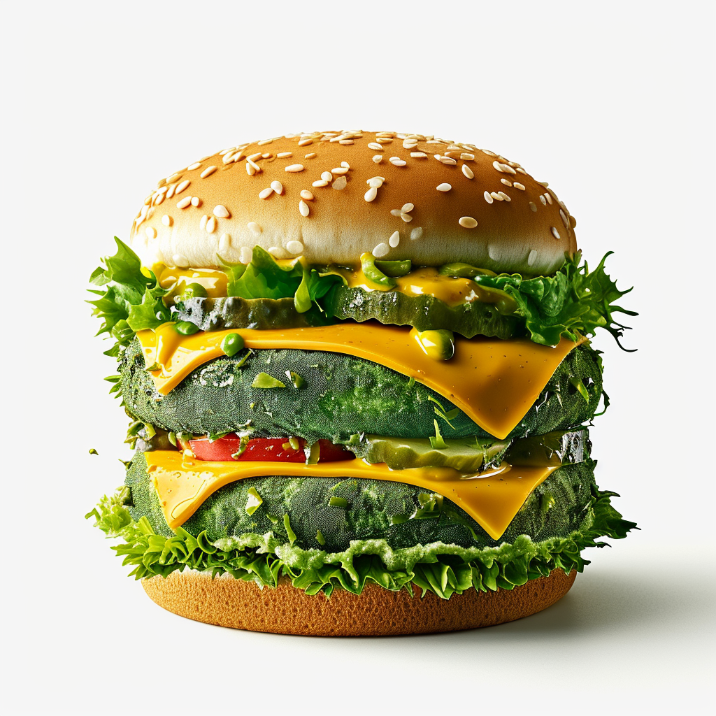 Colorful algae Big Mac