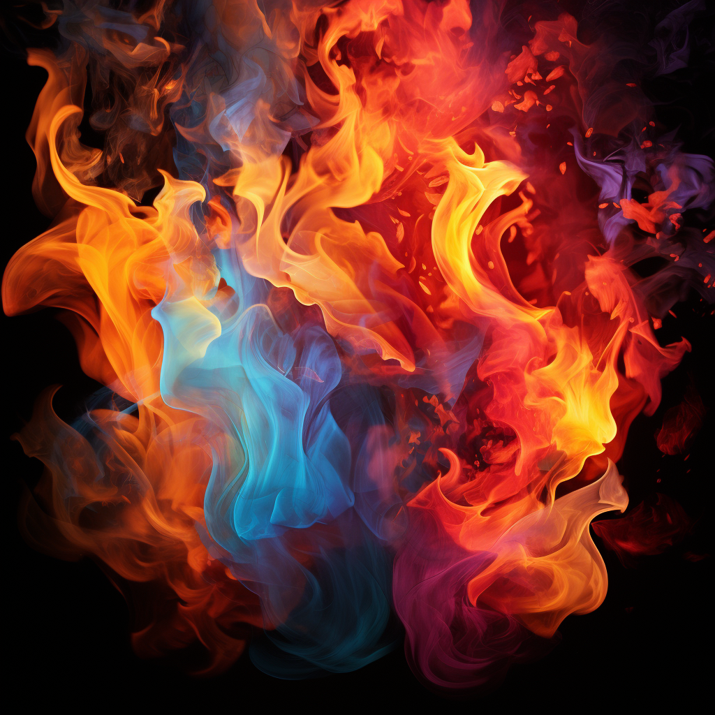 Mesmerizing Flames in Various Hues