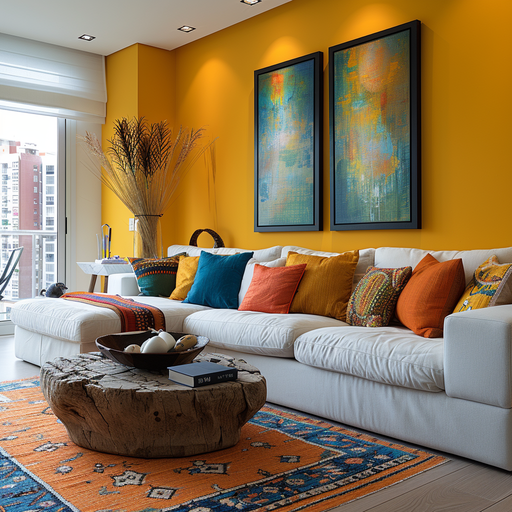 Bright and Colorful Living Room