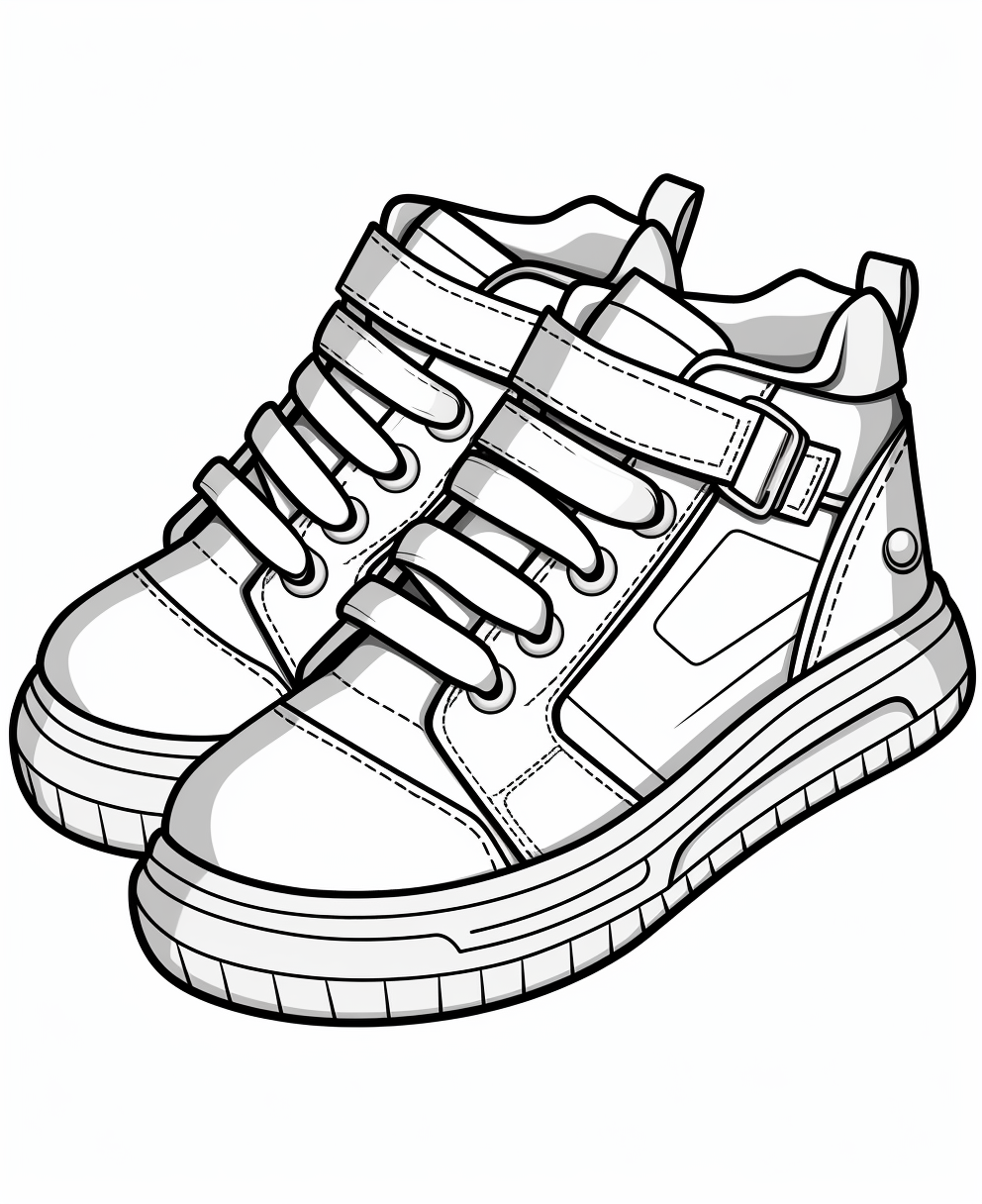 Kids shoe on white background