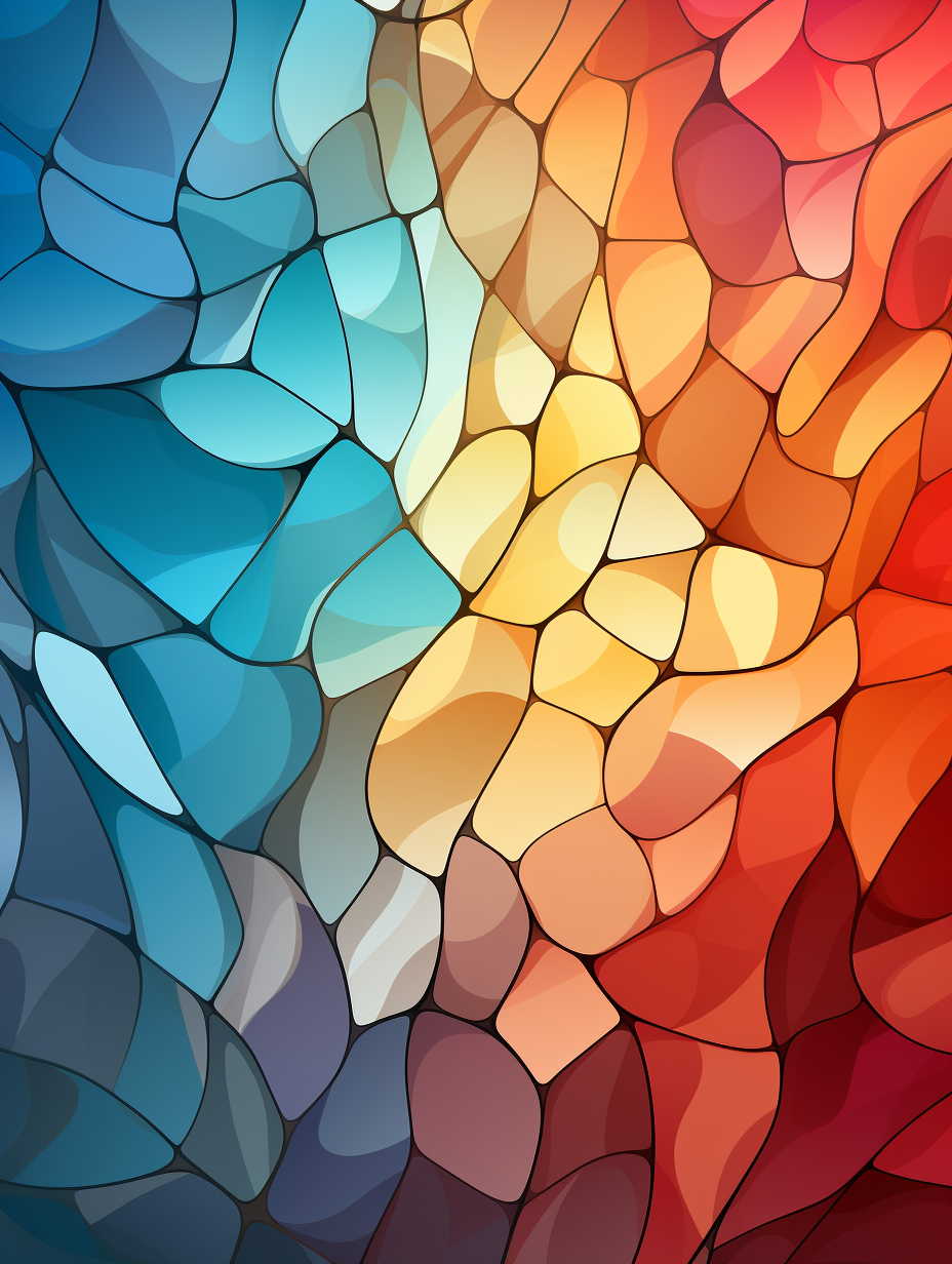 Colourful gradient with light voronoi effect