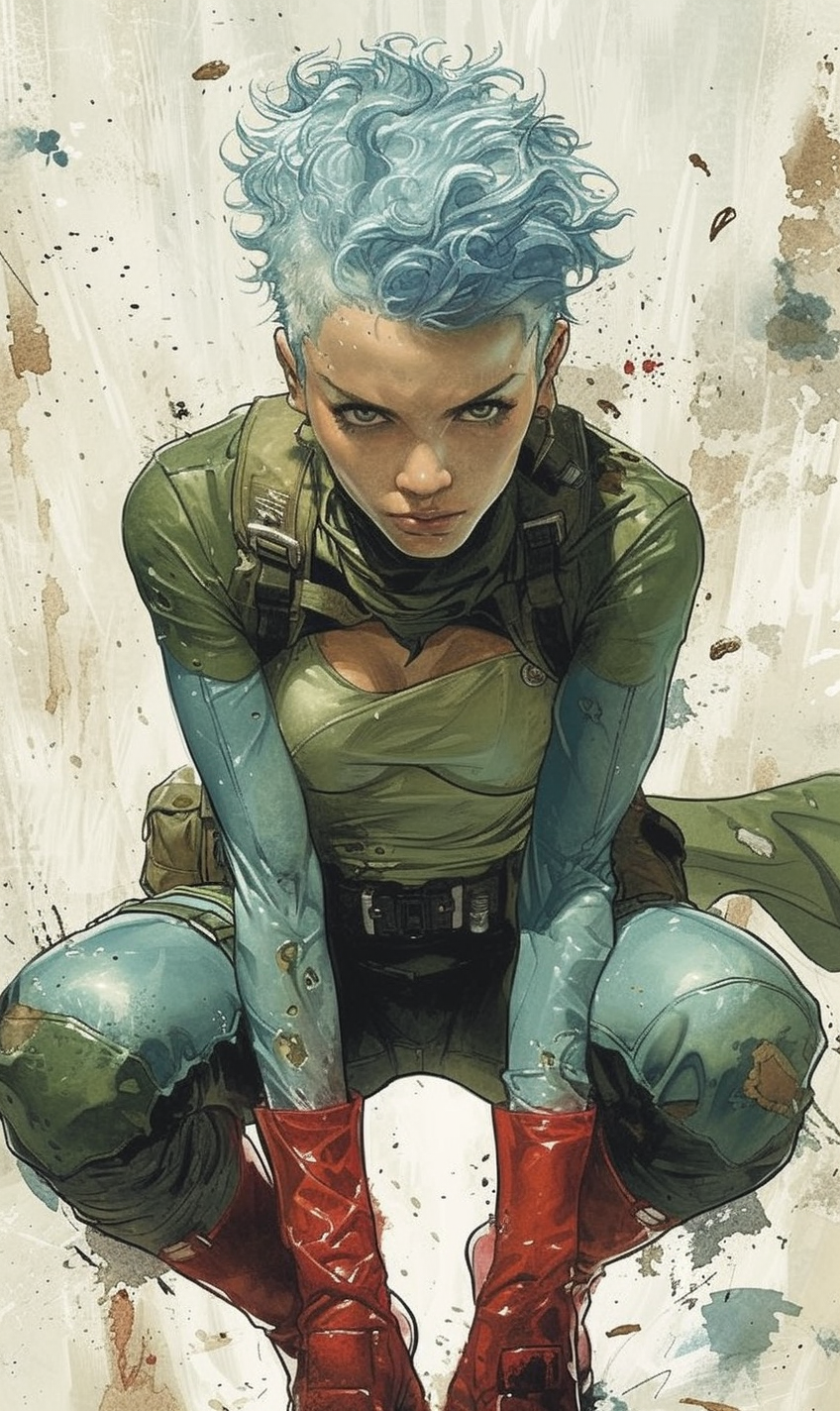 Image of Superheroine Alisee Indian Alien Women