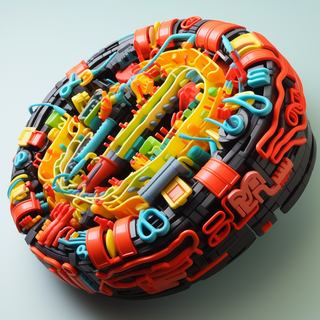 Complex mitochondria made with Lego