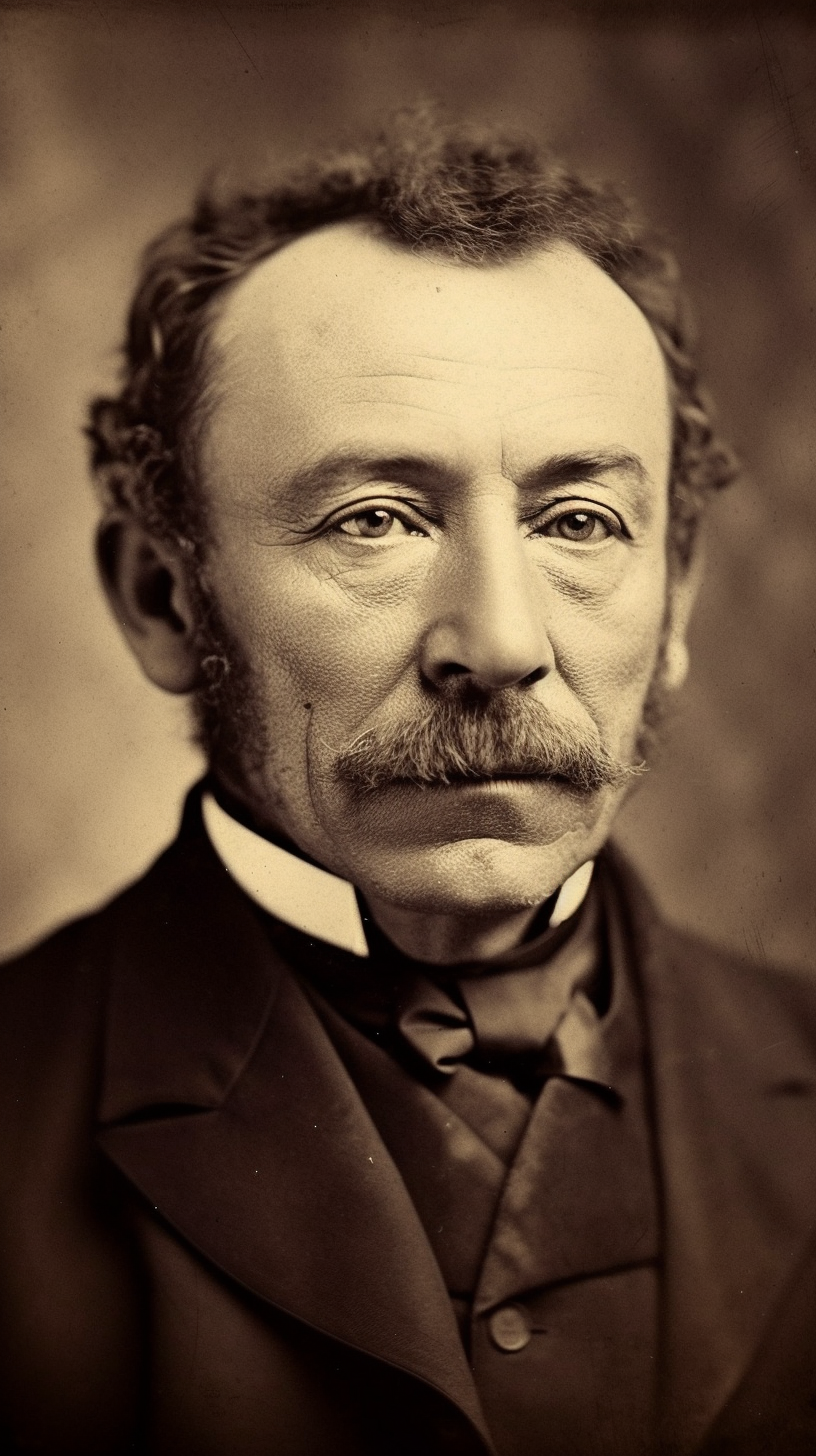 Portrait of Confident Businessman from 1880s