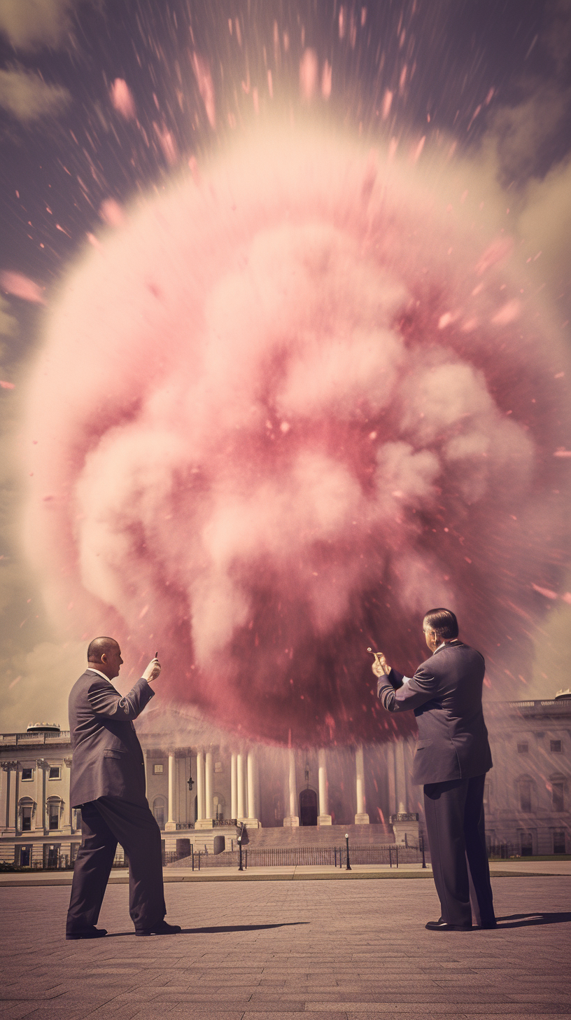 Congressmen diffusing time bomb image