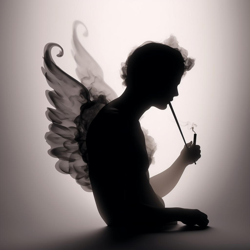 Cupido smokey silhouette photo