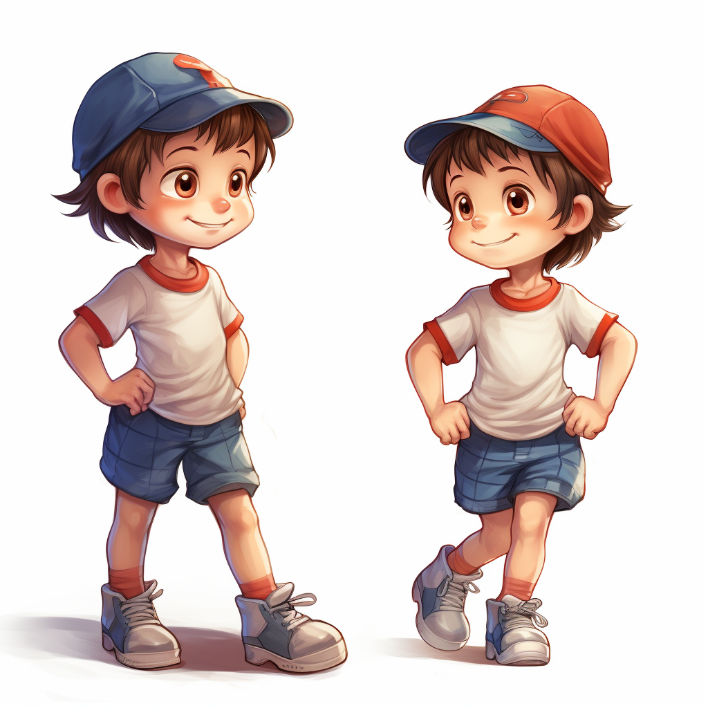 Little boy with cute poses and expressions