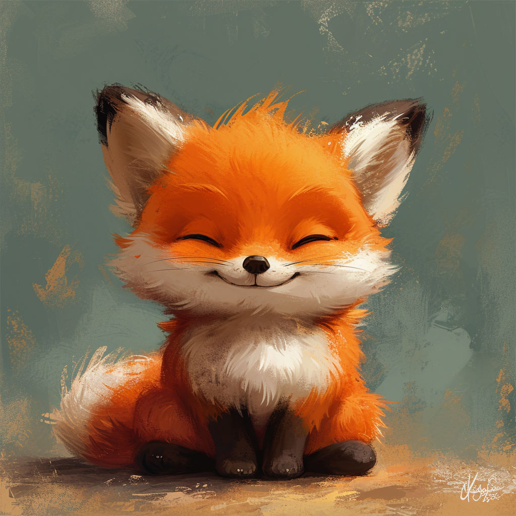 Cute Fox Miyazaki Style