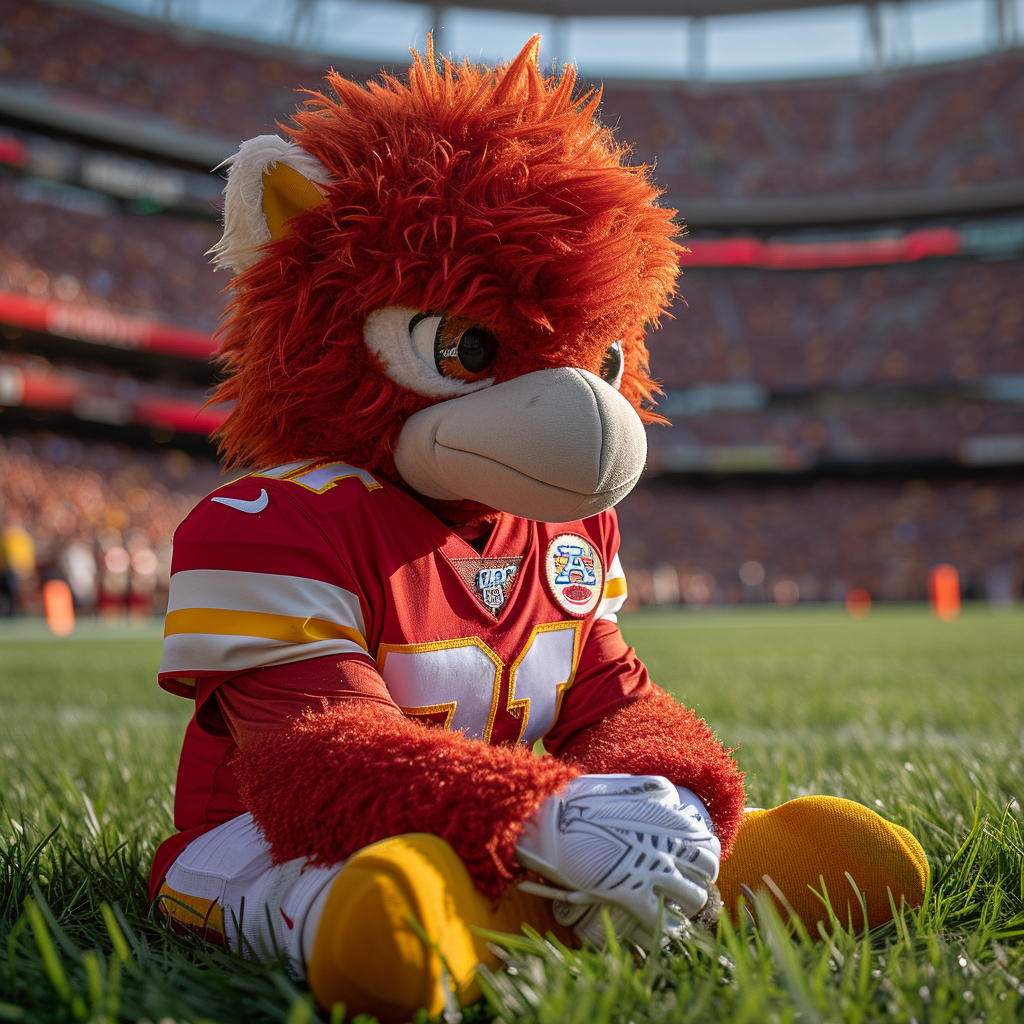 Cute Tomahawk in Kansas City Chiefs Jersey