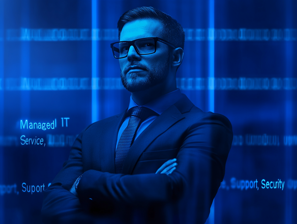 Cyber Security Specialist Blue Grid Lines