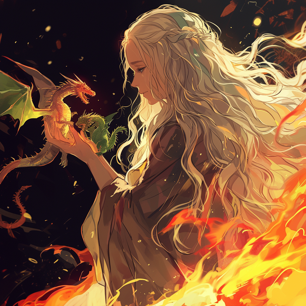 Daenerys Dragons Magic Hatch Flames