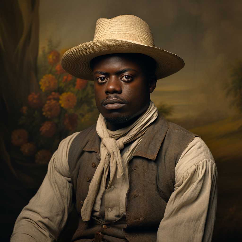 Daniel Kaluuya vintage farm clothes picture