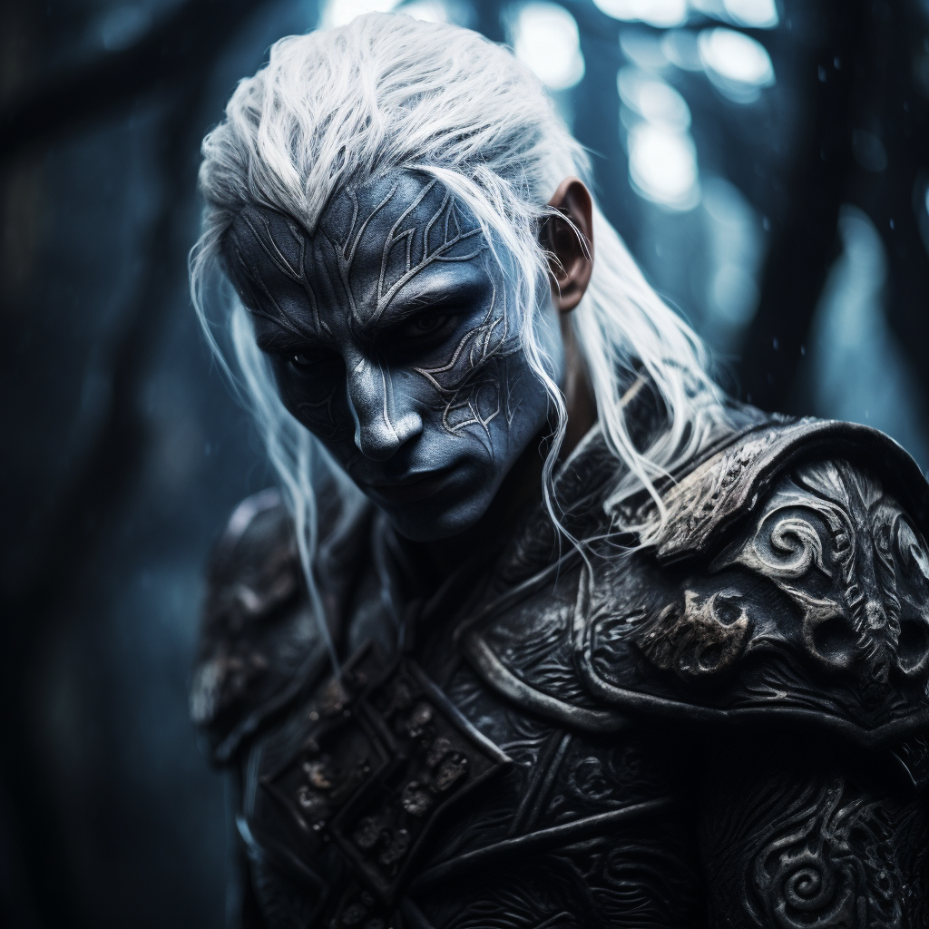 Dark Elf Man in Labyrinth