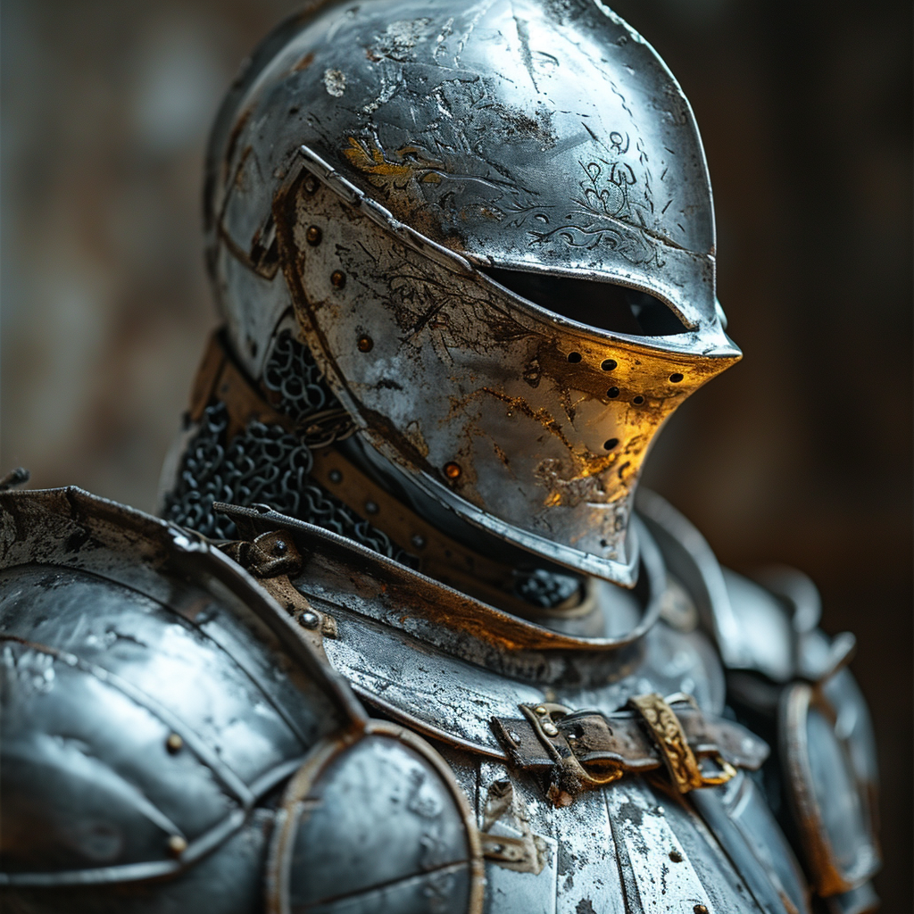 Closeup of Dark Souls Knight Armor