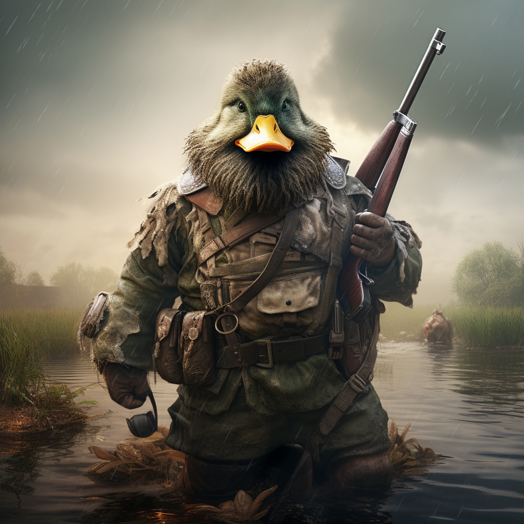 Pathetic and defeated duck hunter