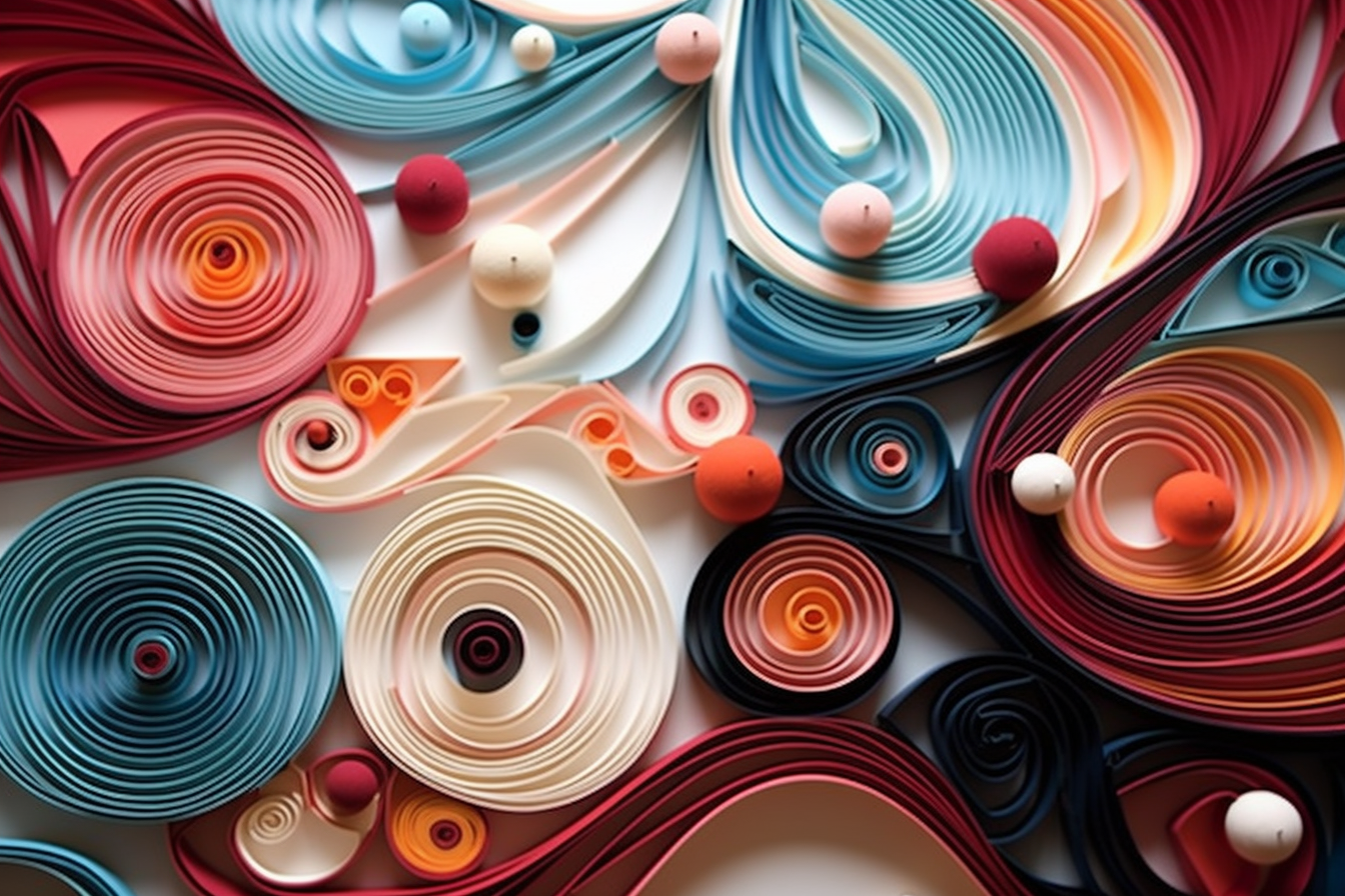 Delicate battery cells quilling art