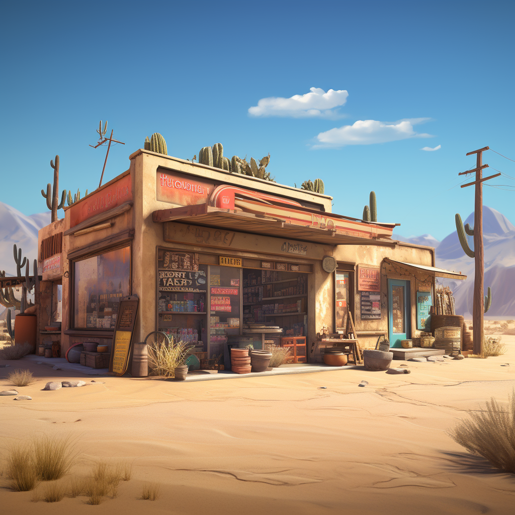 Desert Shops Photography Collection