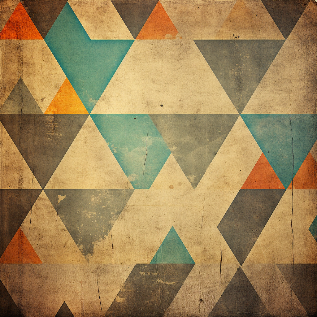 Vintage Geometric Blend Colors Wallpaper