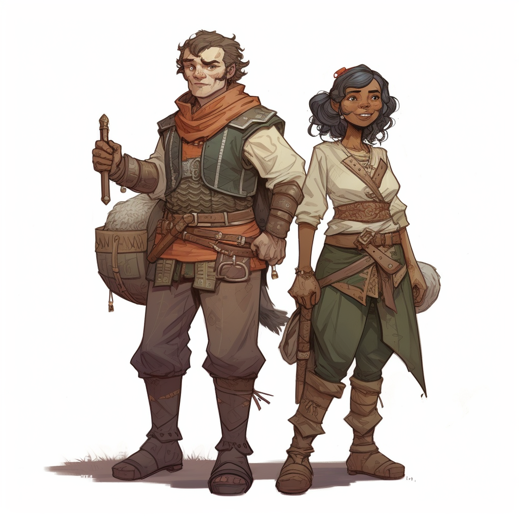 D&D Male and Female Players