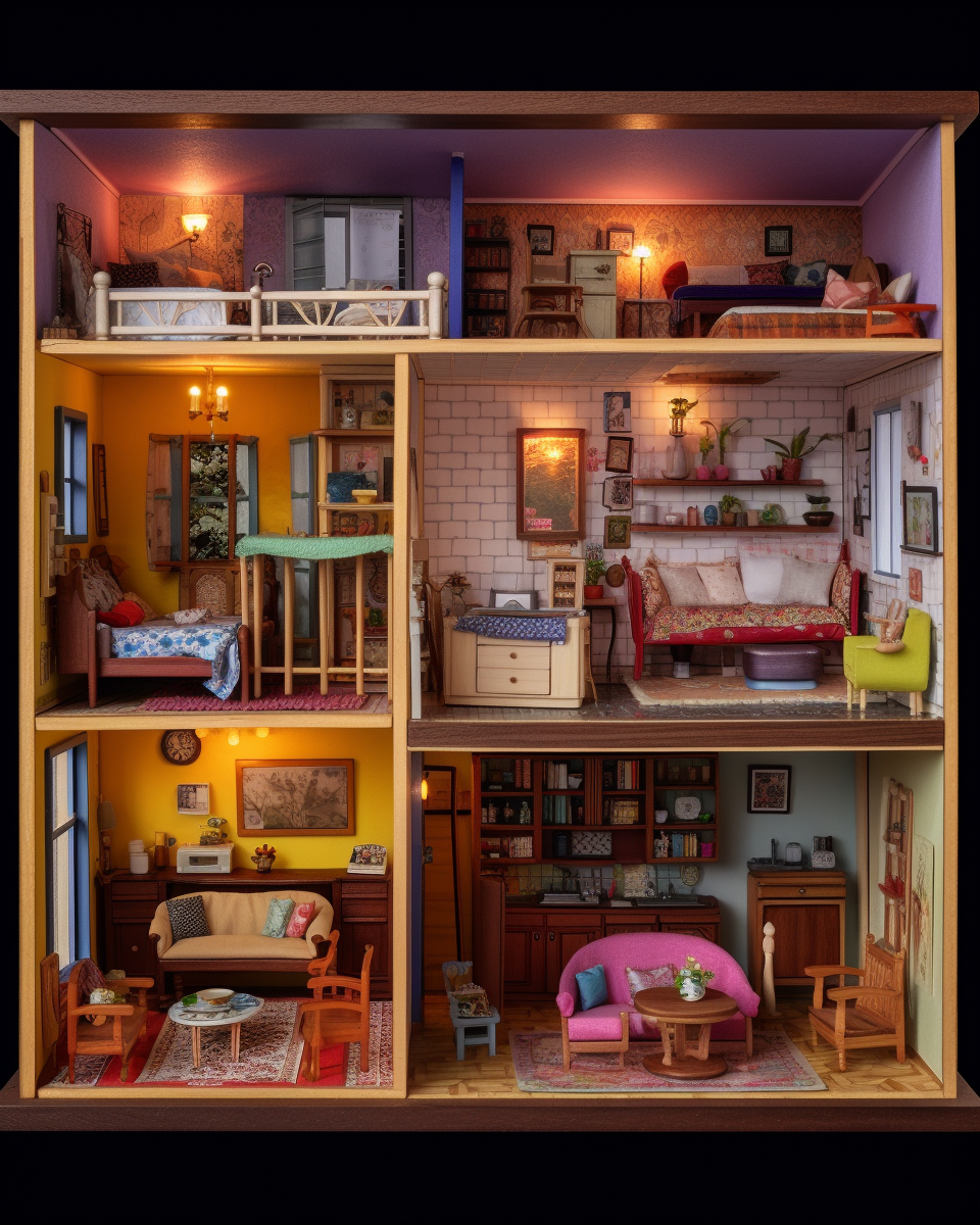 Exquisite doll house interior design