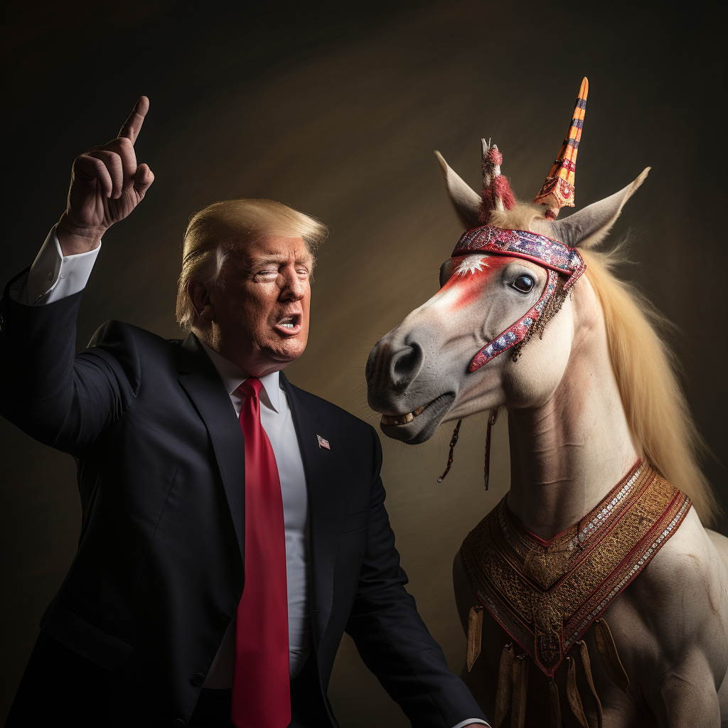 Donald Trump Unicorn Mask Aborigine