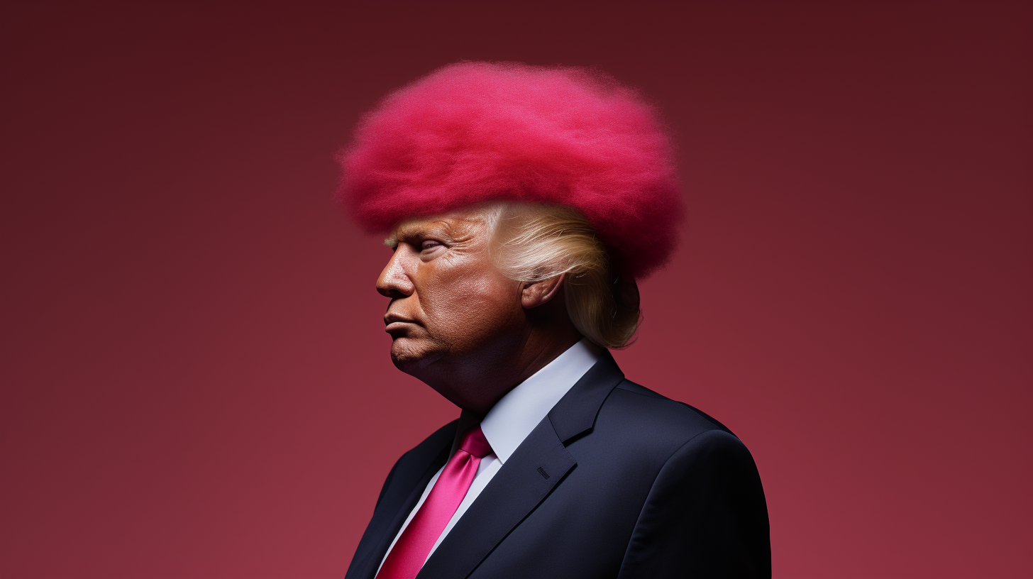 Donald Trump with Afro Image