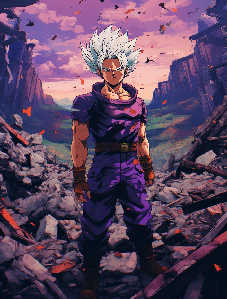 Dragonball Trunks Purple Haze Anime Series