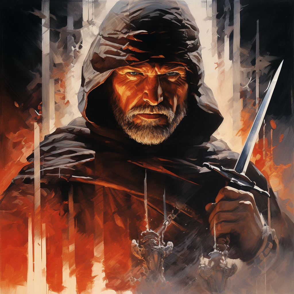 Struzan Style Movie Poster Baron Ironblood SAS Soldier Claymore Sword