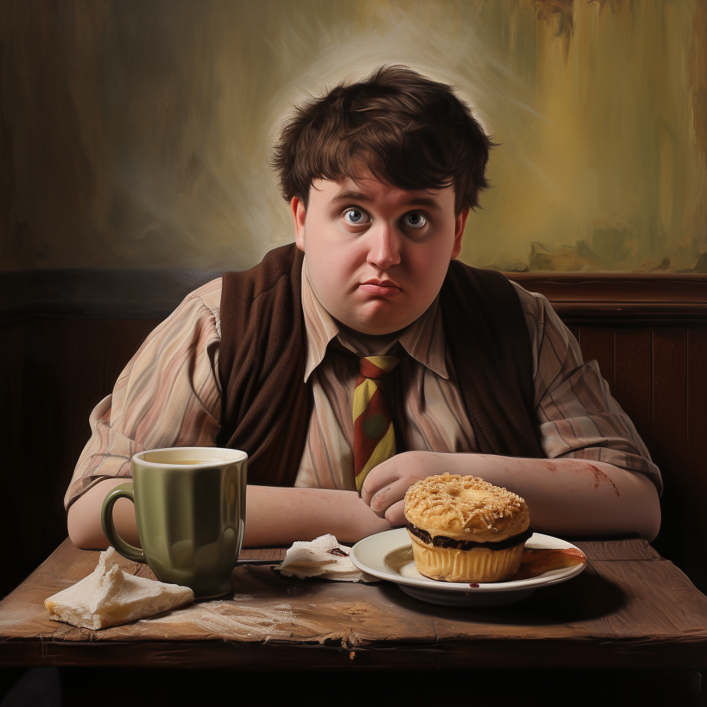 Dudley Dursley enjoying Swiss Chocolatte