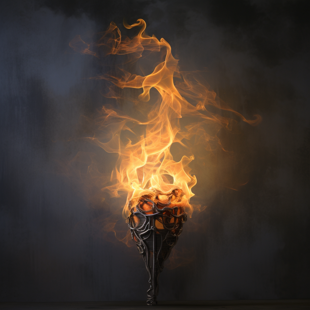 Image of a dying flame representing life's transience