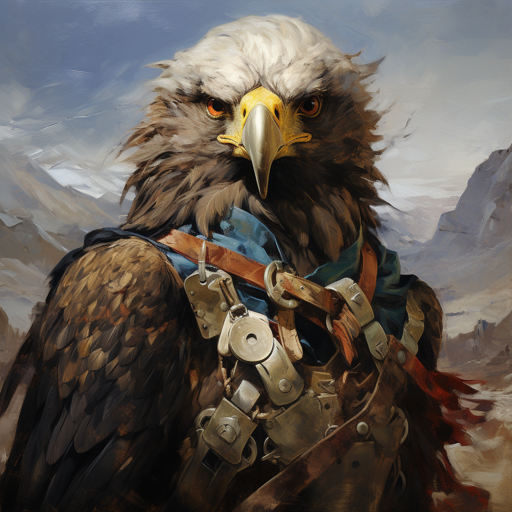 Eagle with Horn