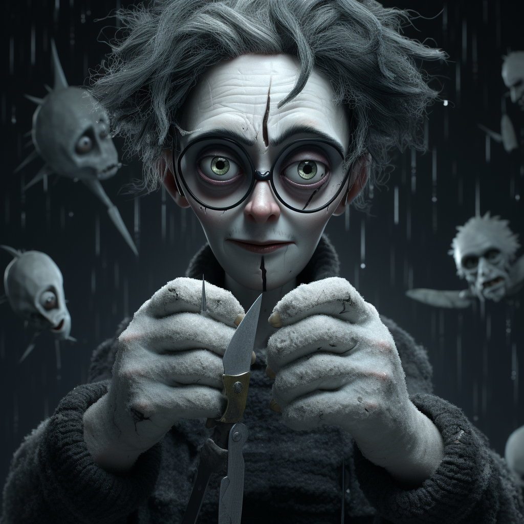 Edward Scissors in Tim Burton Style  ?