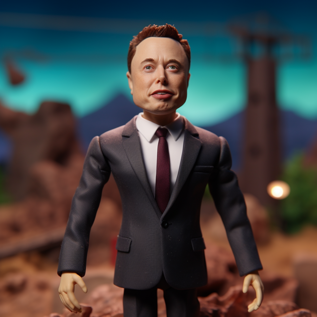 Claymation of Elon Musk