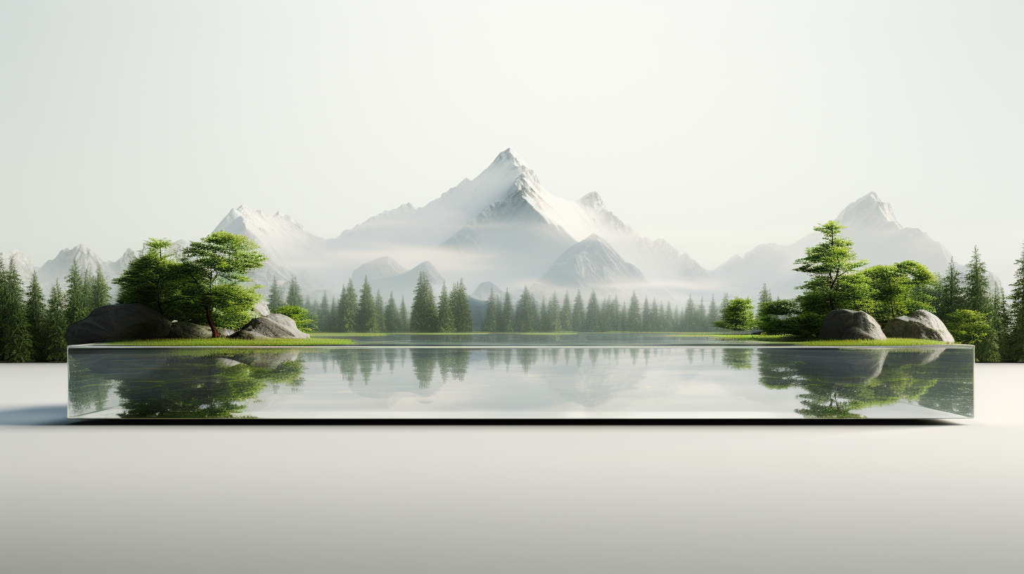 Realistic Empty Float Ground Landscape
