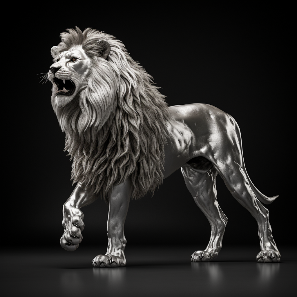 3D model of Ethiopian lion