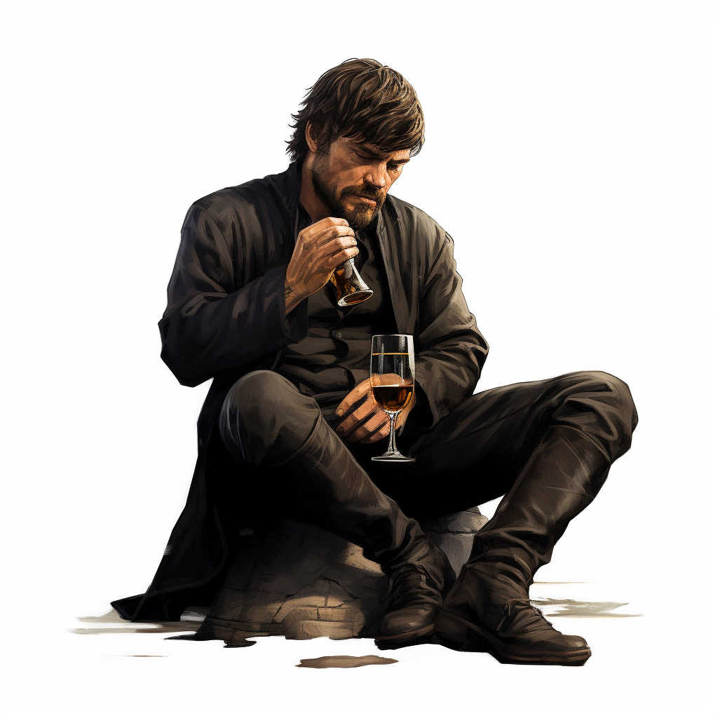 Euron Greyjoy holding a wine glass