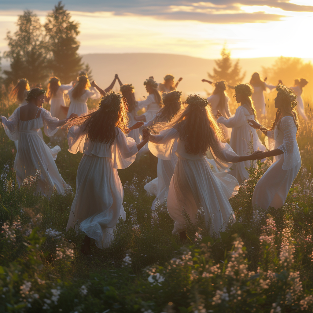 Fairies Dancing in a Swedish Meadow