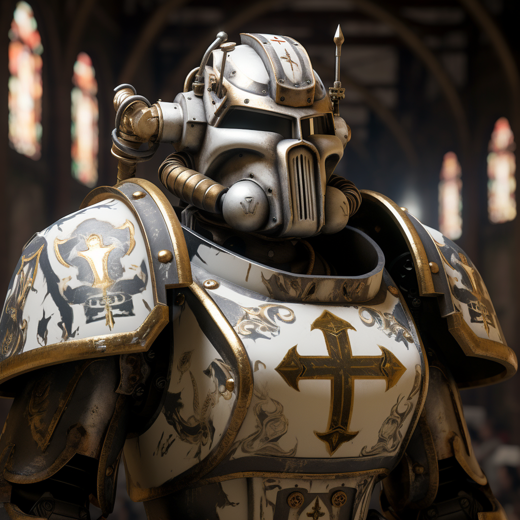 Power Armor Crusader in New Orleans Saints Colors