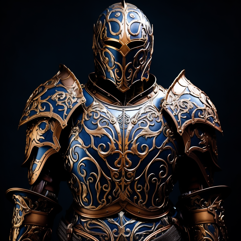 Mythical gold armor knight