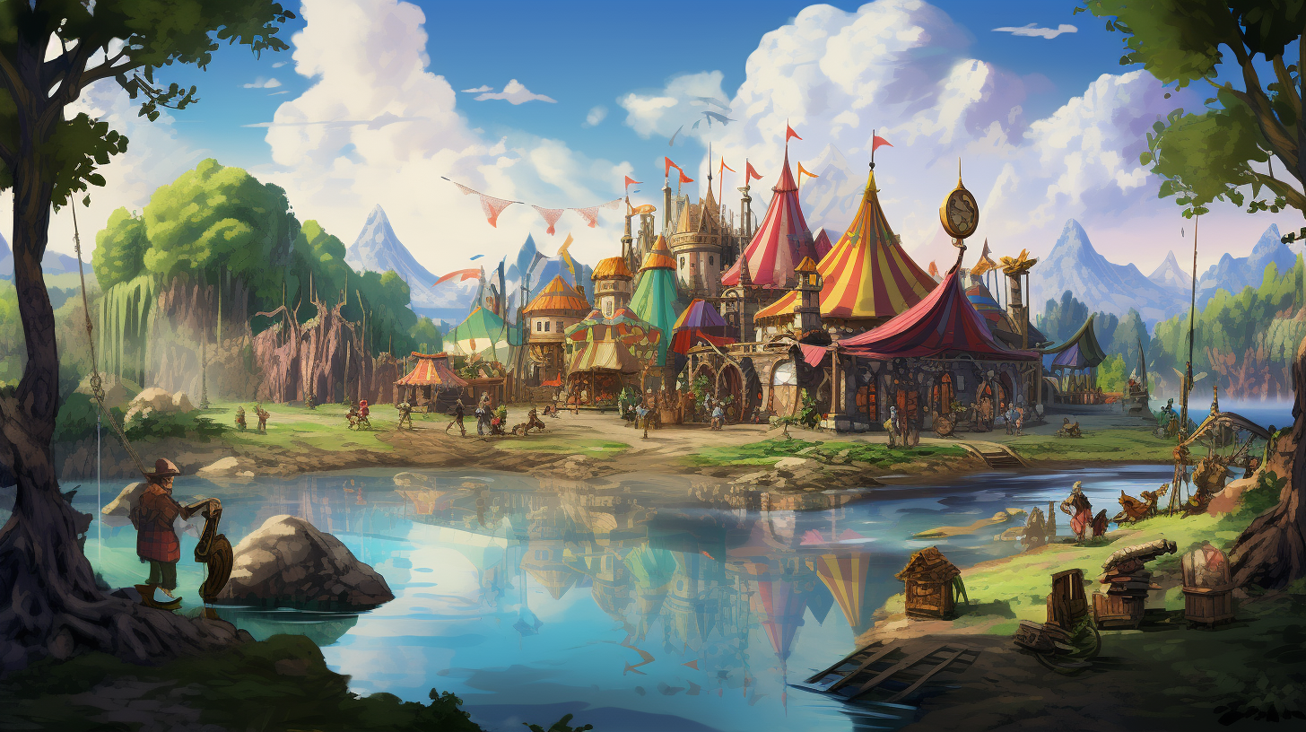 Fantasy Carnival by the Lake