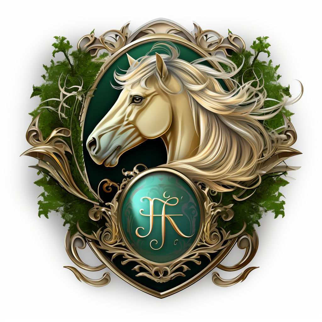 Fantasy Elven Light Horse Logo