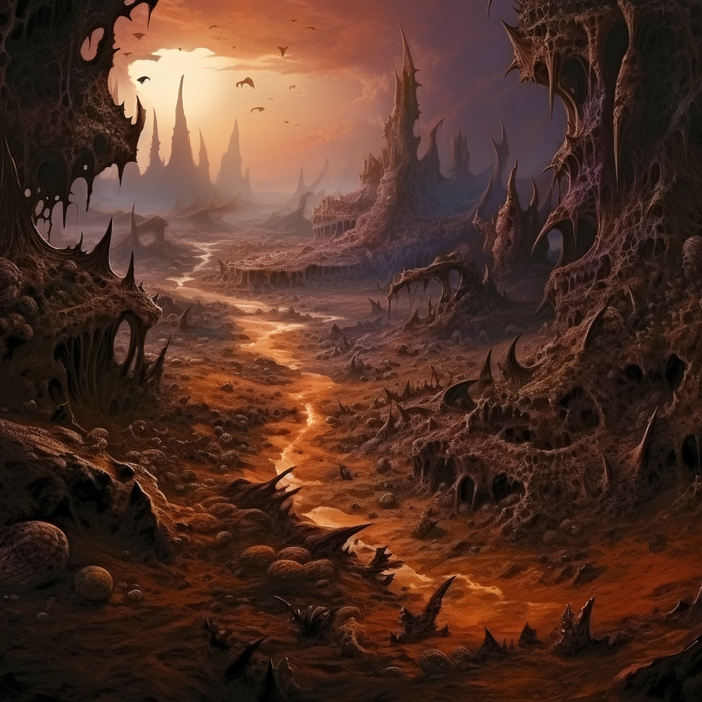 Fantasy artwork with dirt