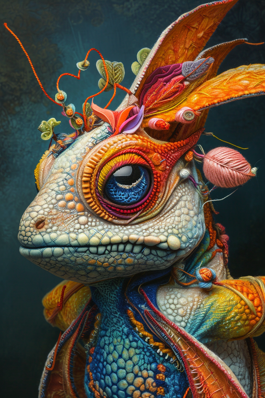 Colorful Sci-Fi Creature Artwork