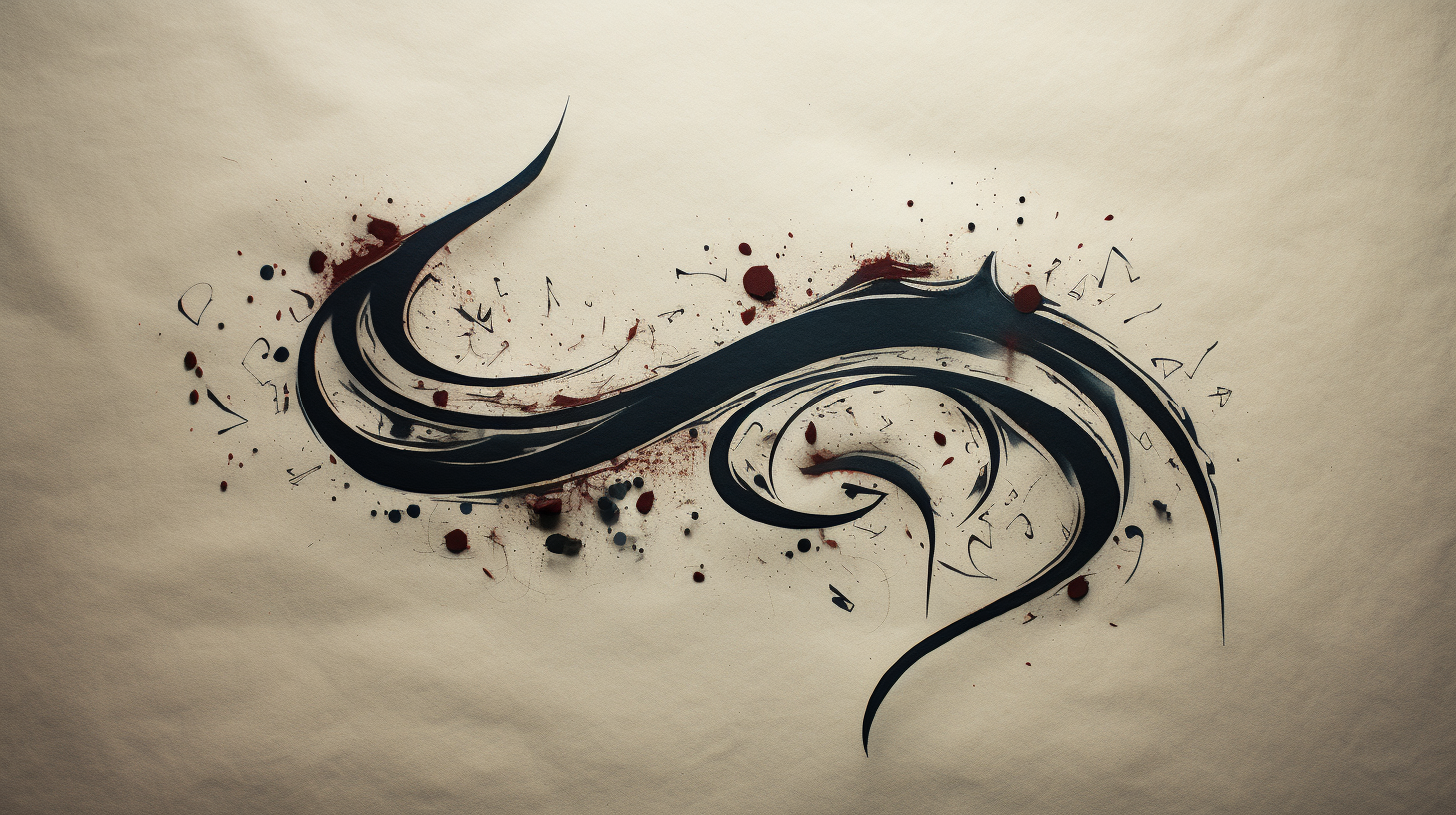 Fear Calligraphy Character